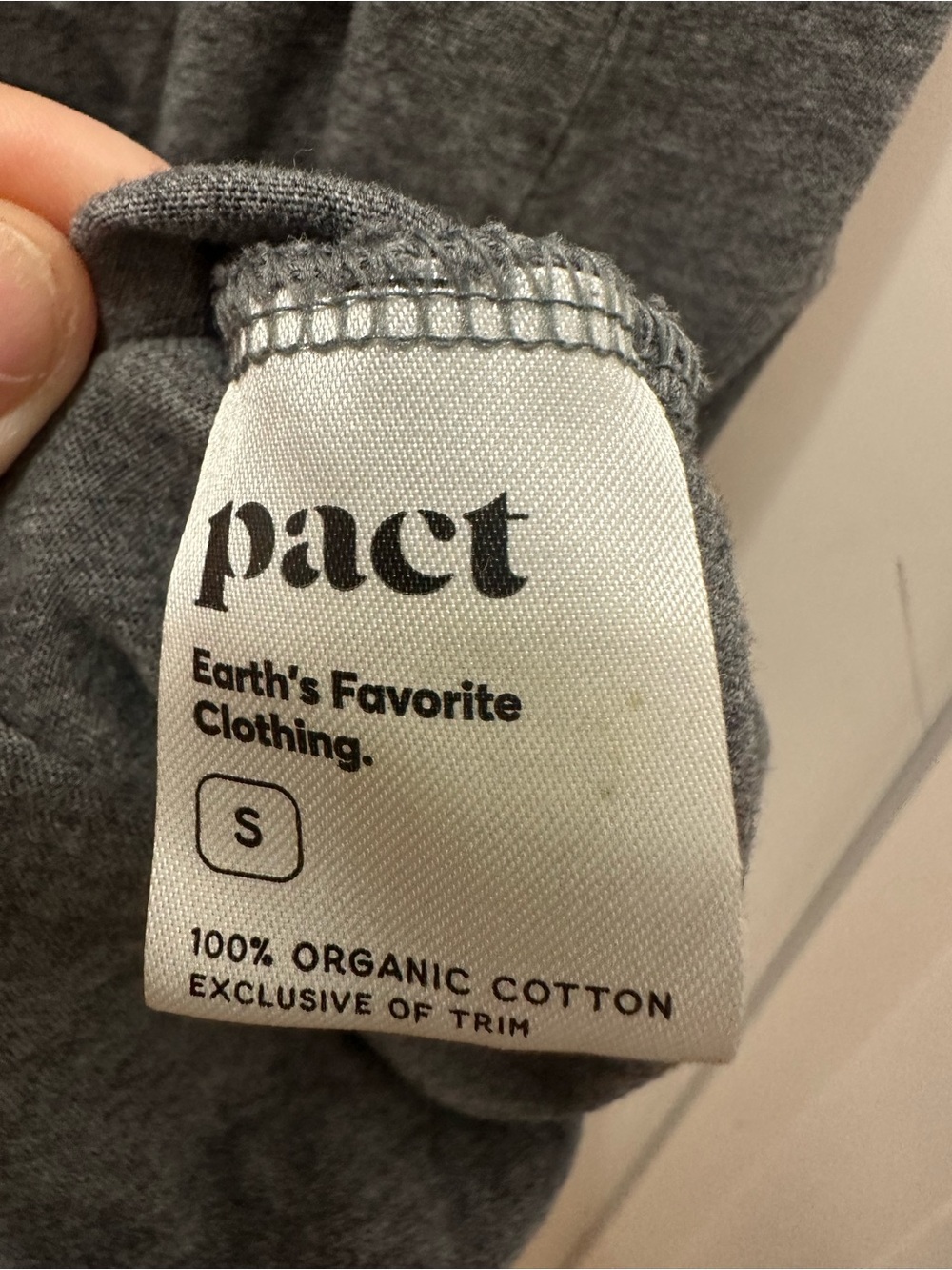 Pact organic cotton midi tank dress gray size small - Picture 5 of 5
